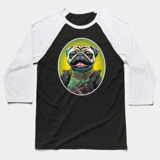 Commander Puggy Baseball T-Shirt